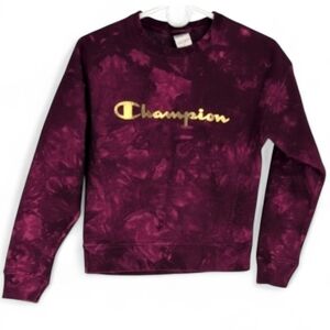 Champion Maroon Tie-Dye Sweatshirt size XS great condition !